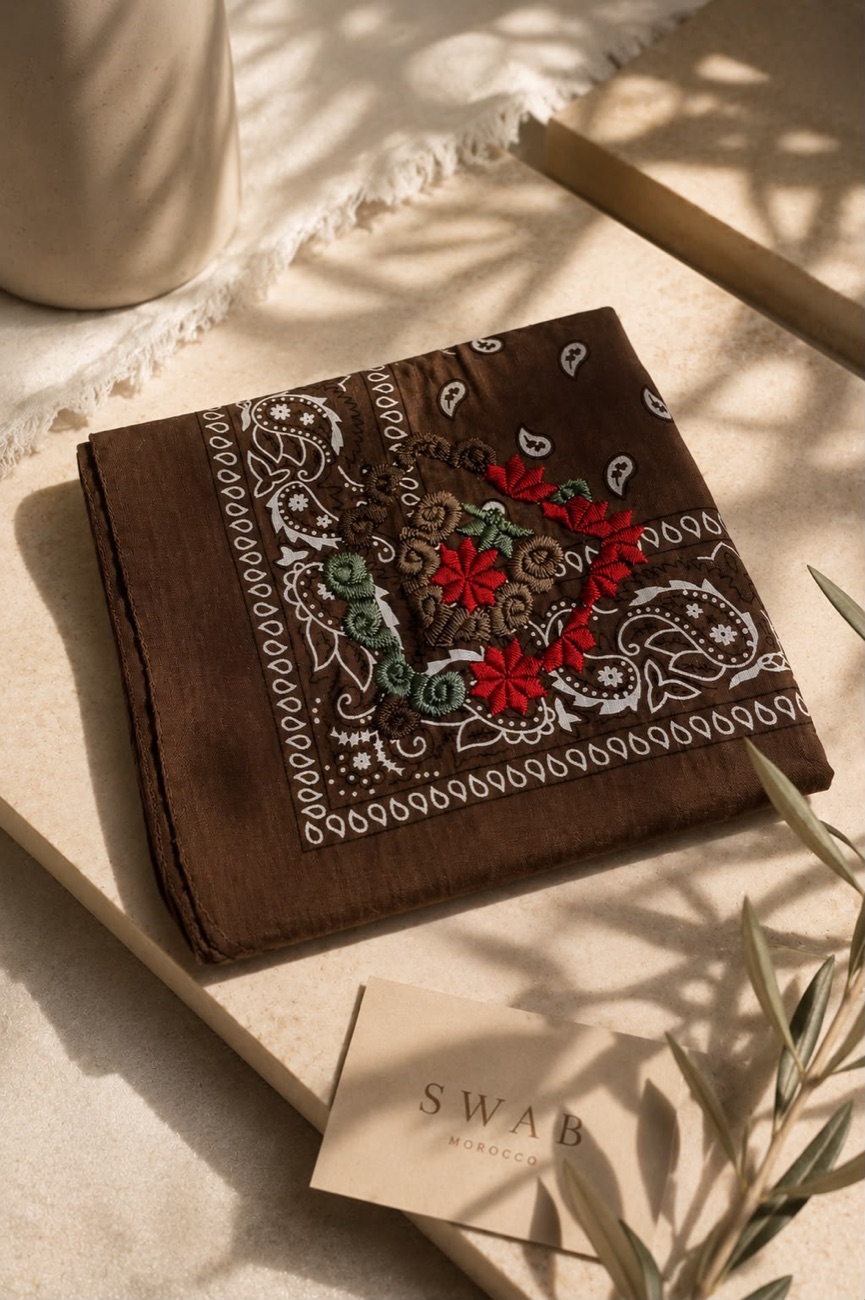 Bandana Marron Grenat