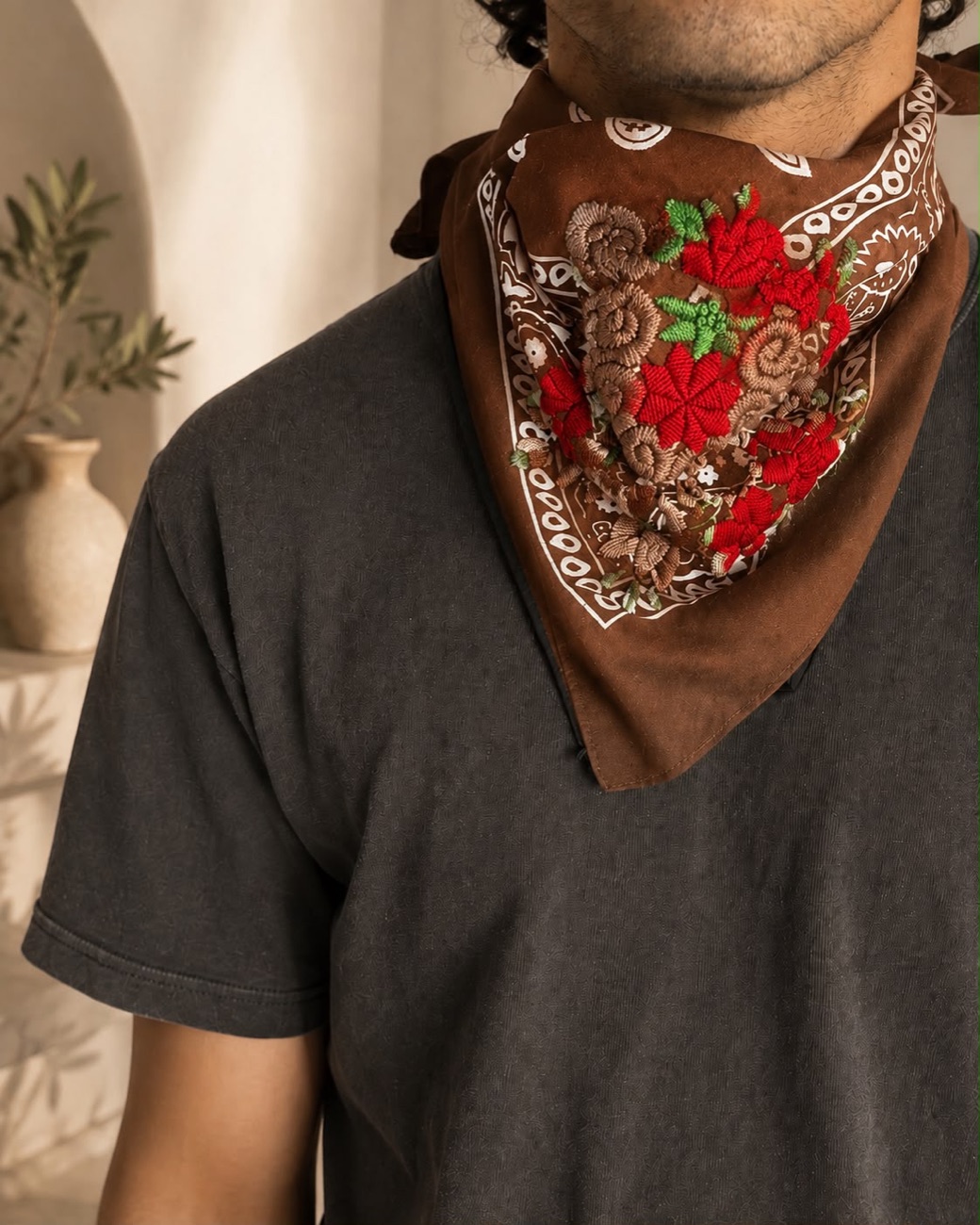 Bandana Marron Grenat